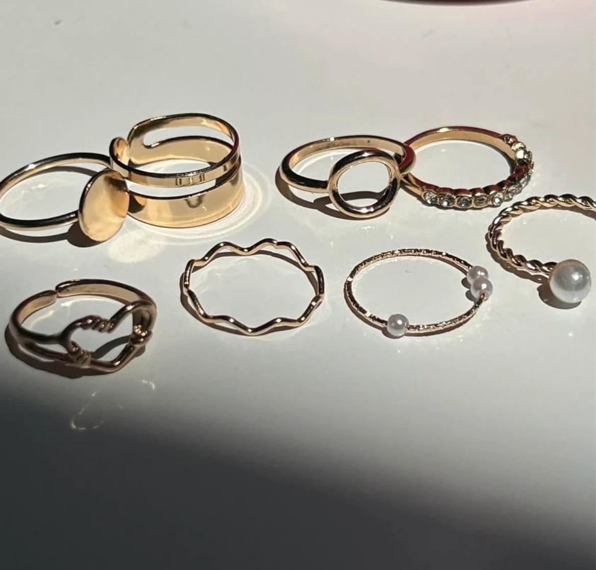 13pc Rings Set - Boho Modern Elegant Trendy Stackable Rings - photo 2