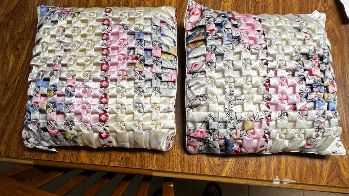 Set of 2 Decorative Woven Throw Pillows