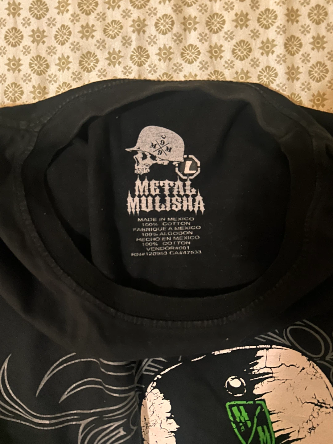 Y2K Metal Mulisha Graphic T-Shirt Black Large - photo 3