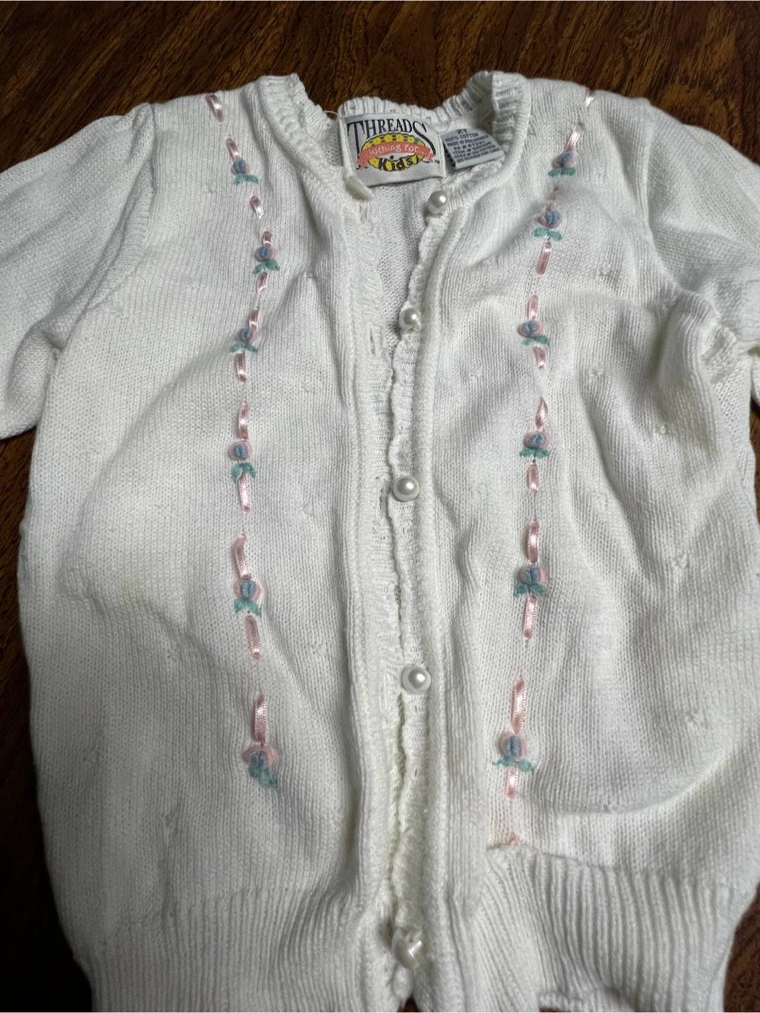 Threads Clothing for Kids White Cardigan Size 2T - photo 2