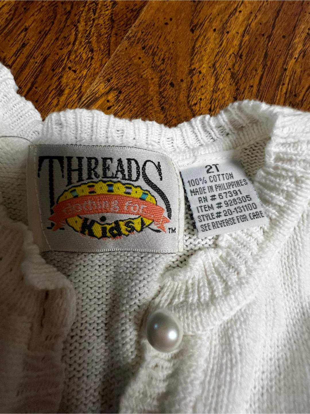 Threads Clothing for Kids White Cardigan Size 2T - photo 3