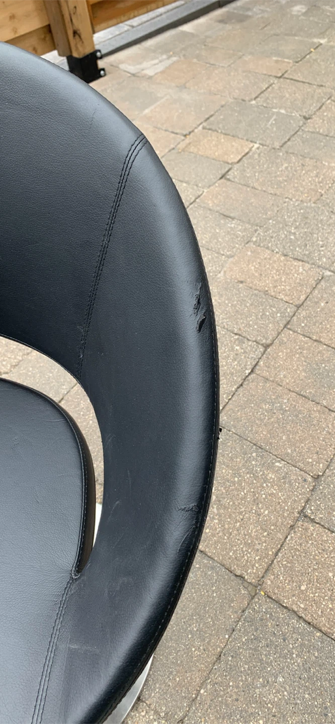 2 Modern black swivelling chair - photo 5