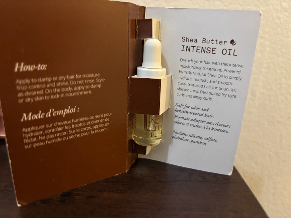 NEW-Fekkai Shea Butter Intense Oil Sample - photo 2