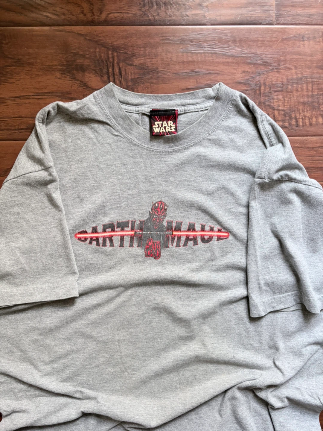 Vintage Star Wars Darth Maul tee L 1999 episode 1 - photo 3