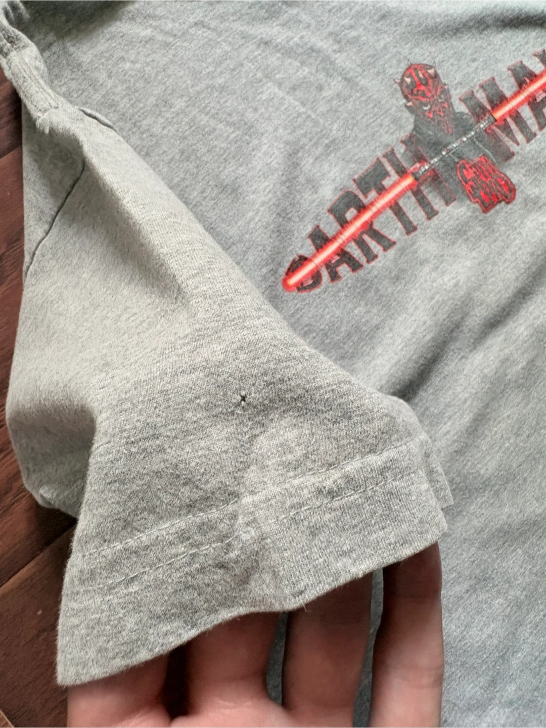 Vintage Star Wars Darth Maul tee L 1999 episode 1 - photo 5