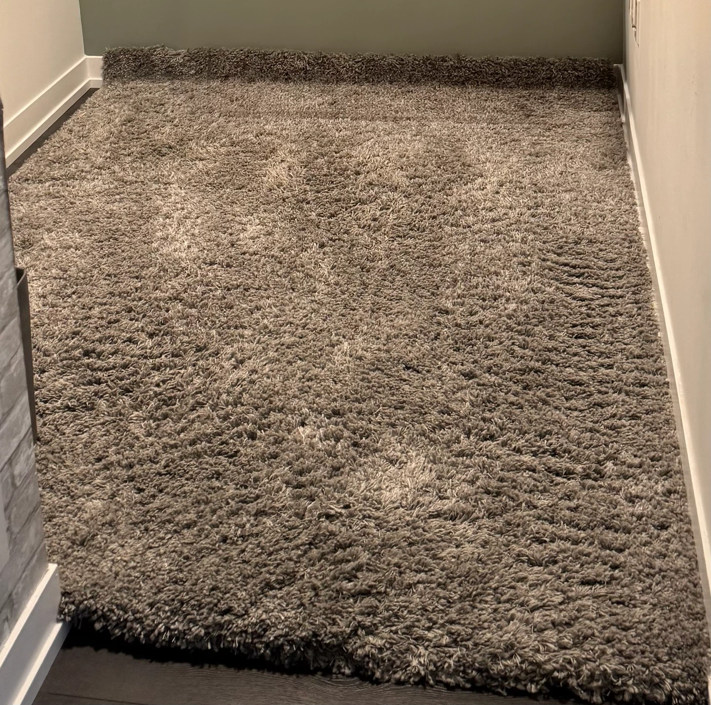 Grey Shag Area Rug