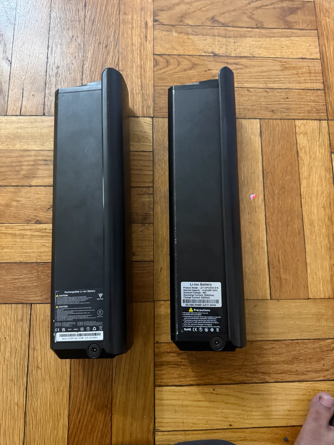 Two 48V Li-ion E-Bike Batteries - photo 2