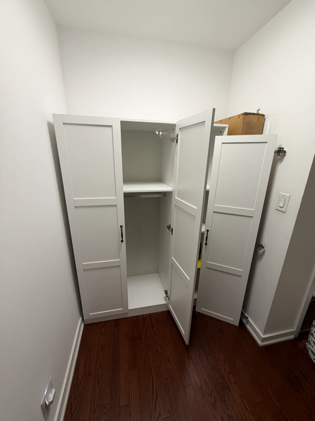 3-Door Wooden Wardrobe