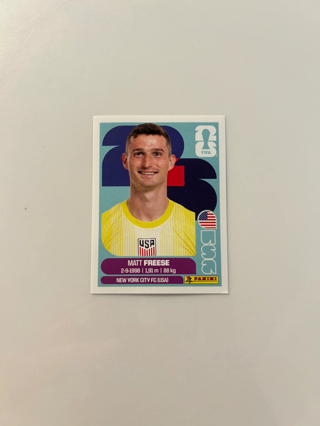 Panini FIFA World Cup 2026 Matt Freese Card