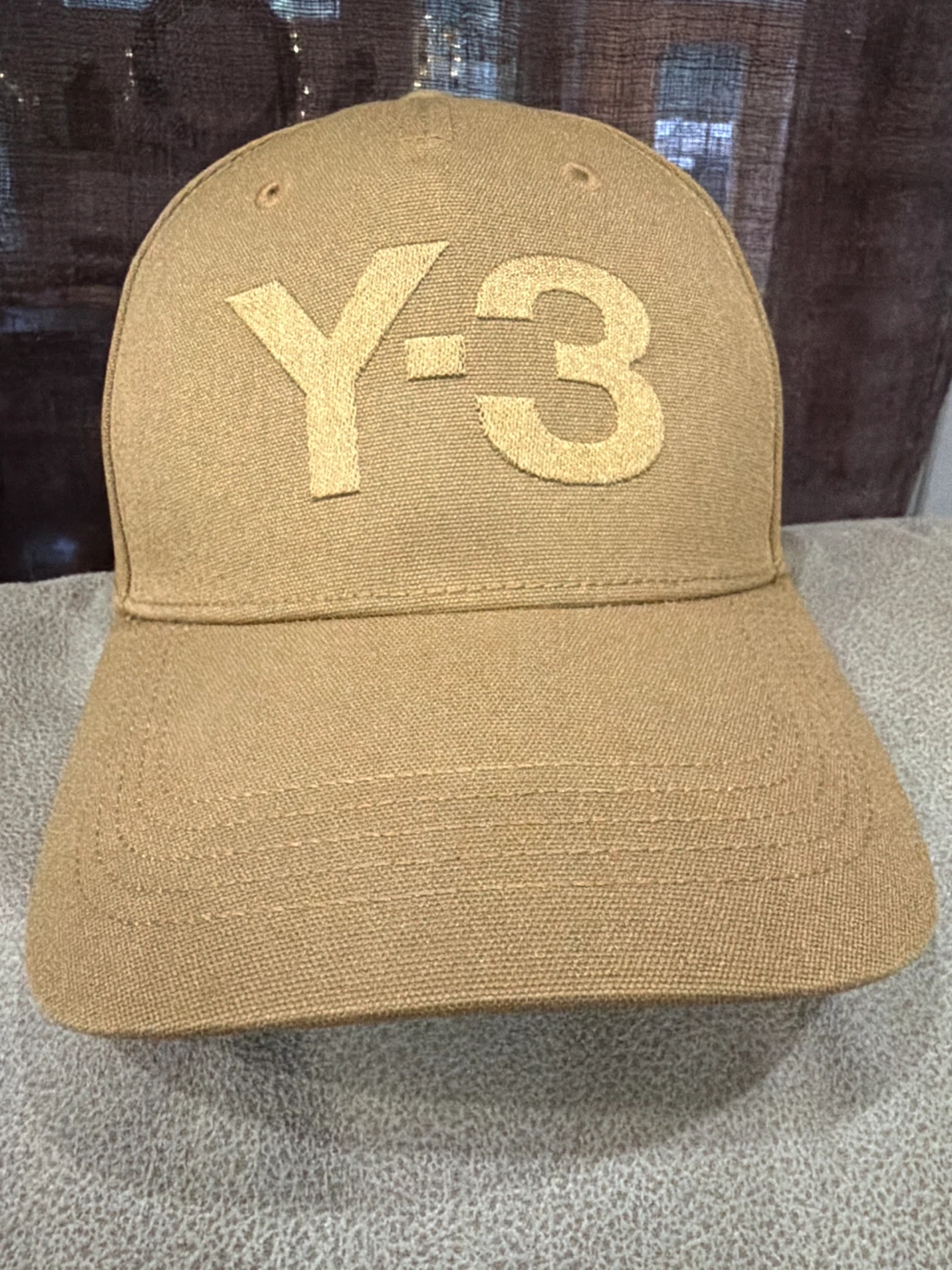 Y-3 Tan Baseball Cap