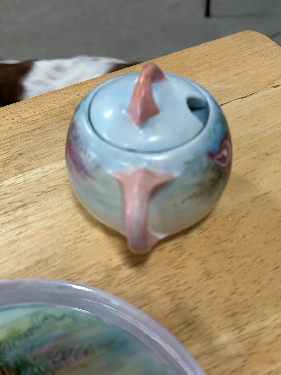 Vintage Porcelain Seashell Teapot Set - photo 4