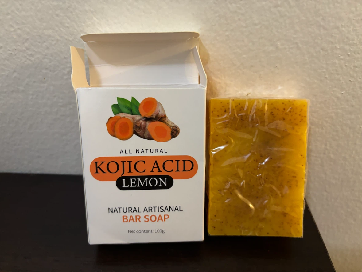 NEW-Kojic Acid Lemon Natural Artisanal Bar Soap