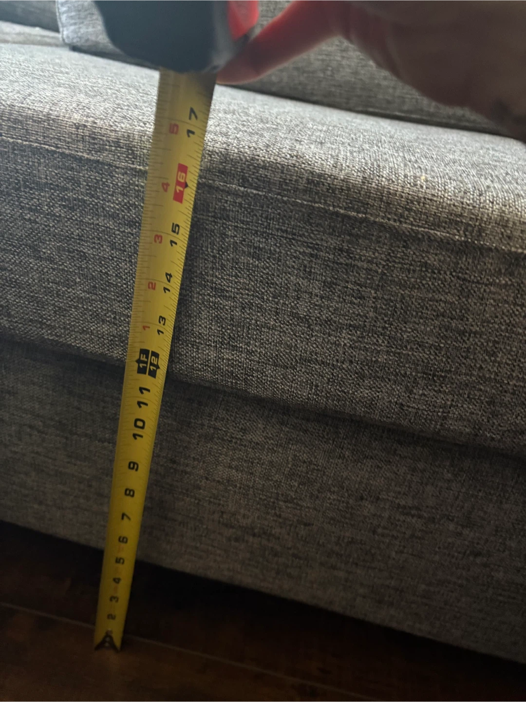 Grey Fabric Sectional Sofa - photo 5