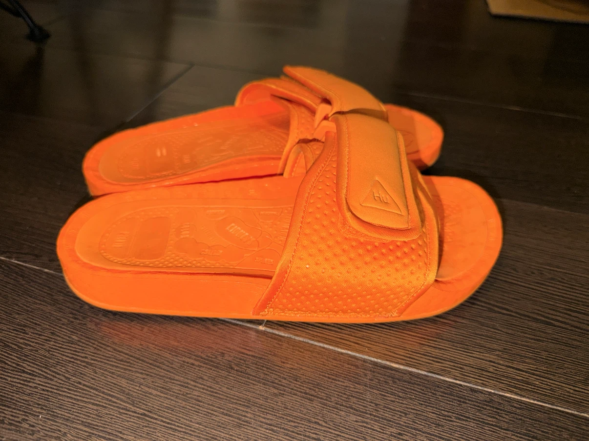 Adidas Pharrell Williams Hu Slides Orange