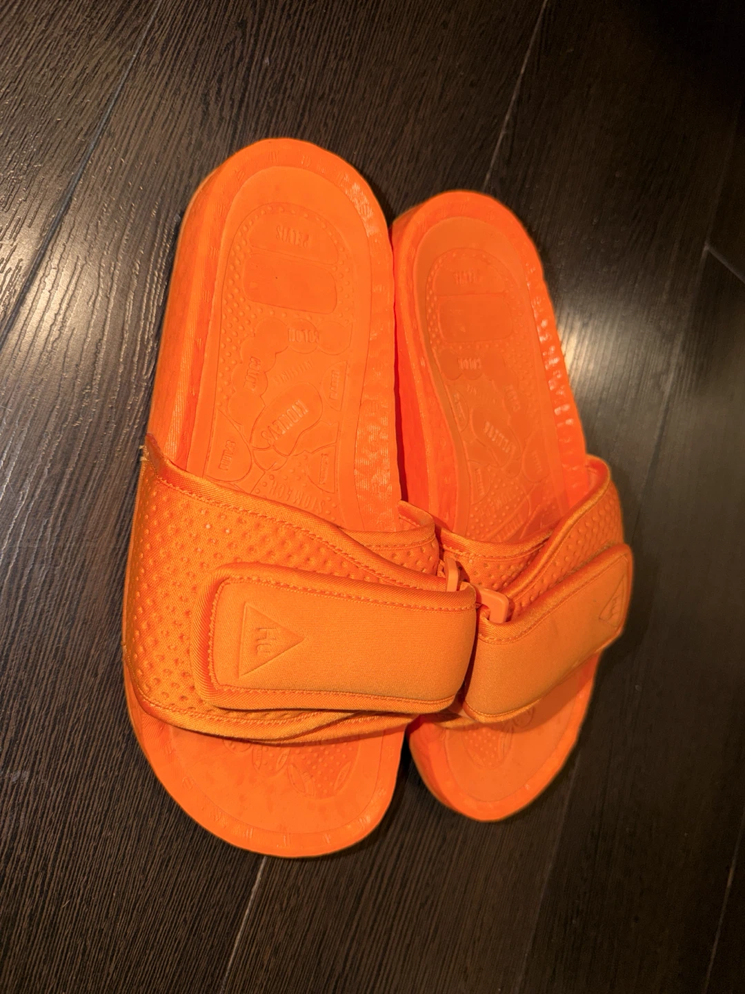 Adidas Pharrell Williams Hu Slides Orange - photo 2