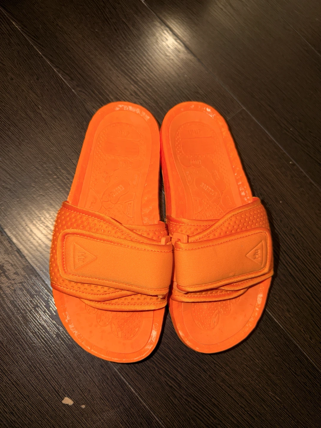 Adidas Pharrell Williams Hu Slides Orange - photo 3