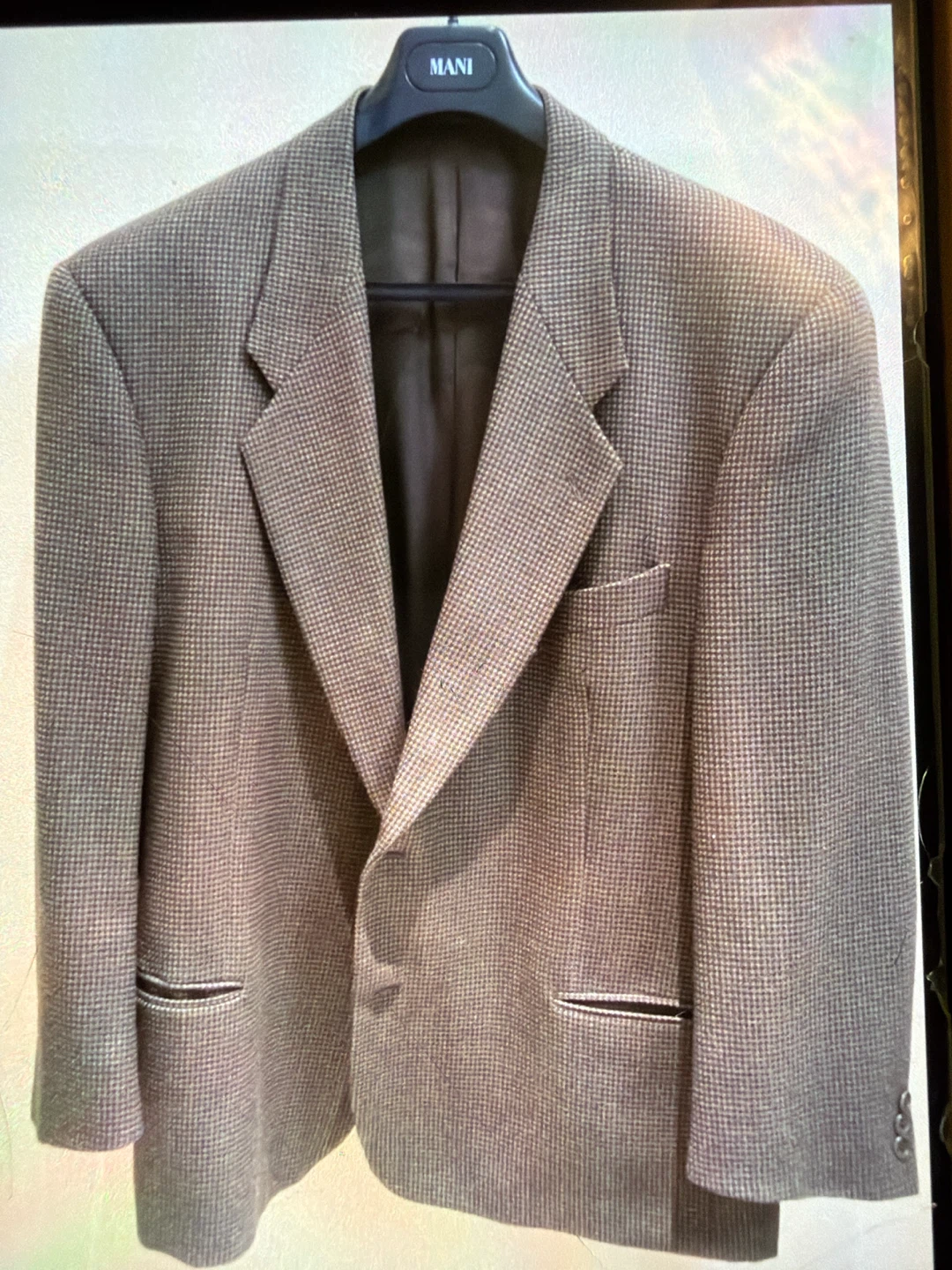 Mani by Giorgio Armani Houndstooth Blazer