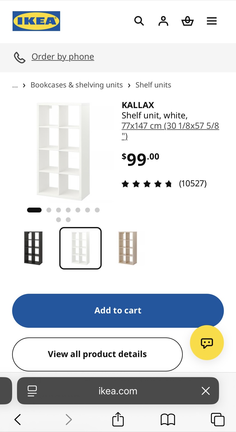 IKEA KALLAX Shelf Unit White - photo 2