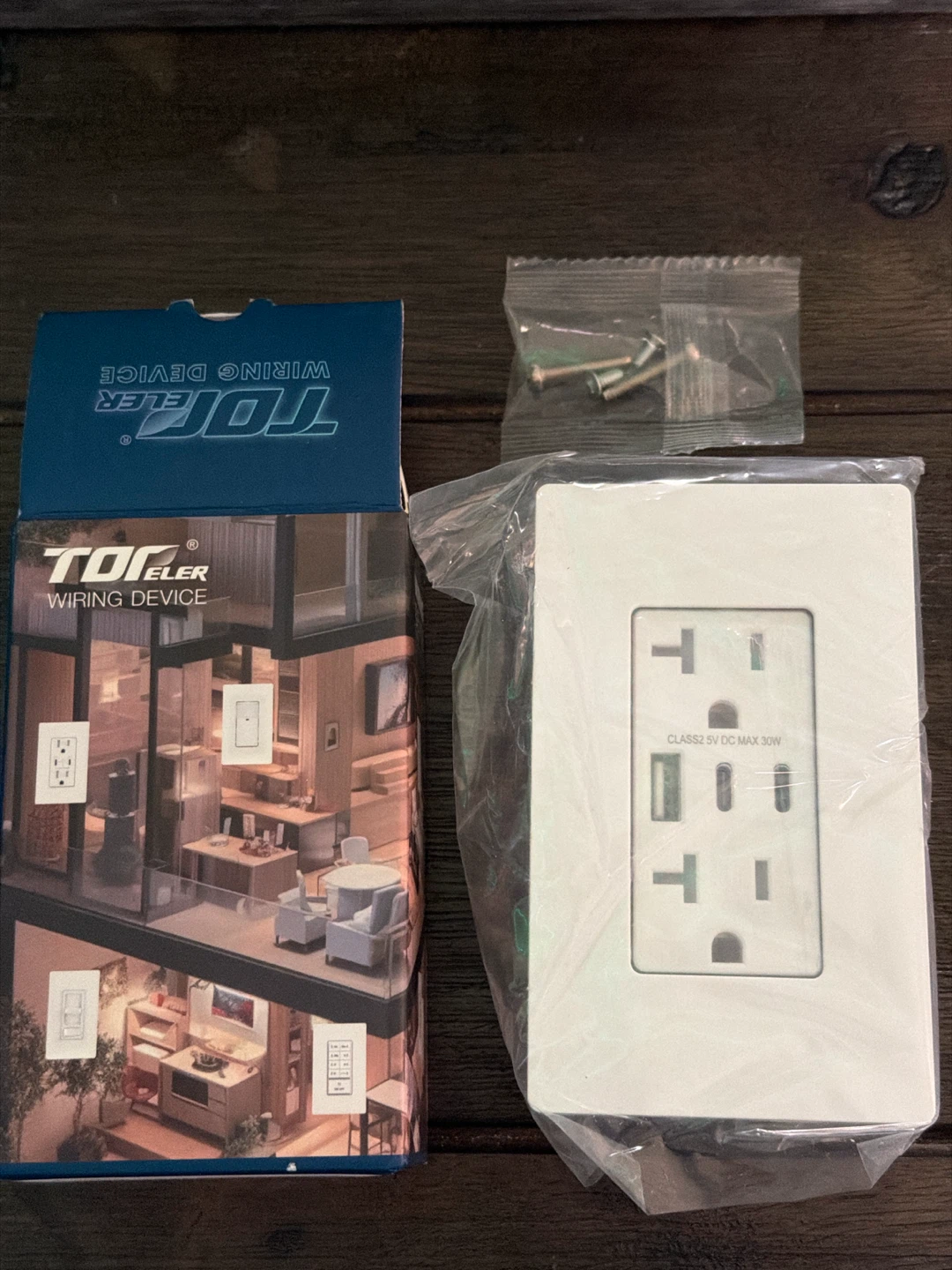 🏈 TOPELER USB Wall Outlet White