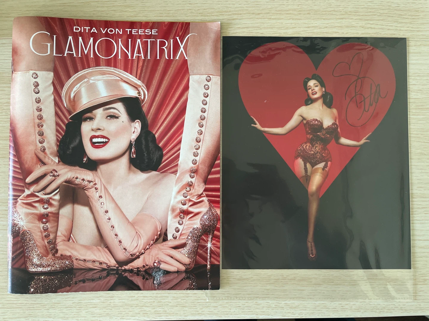 Dita Von Teese Signed photo album