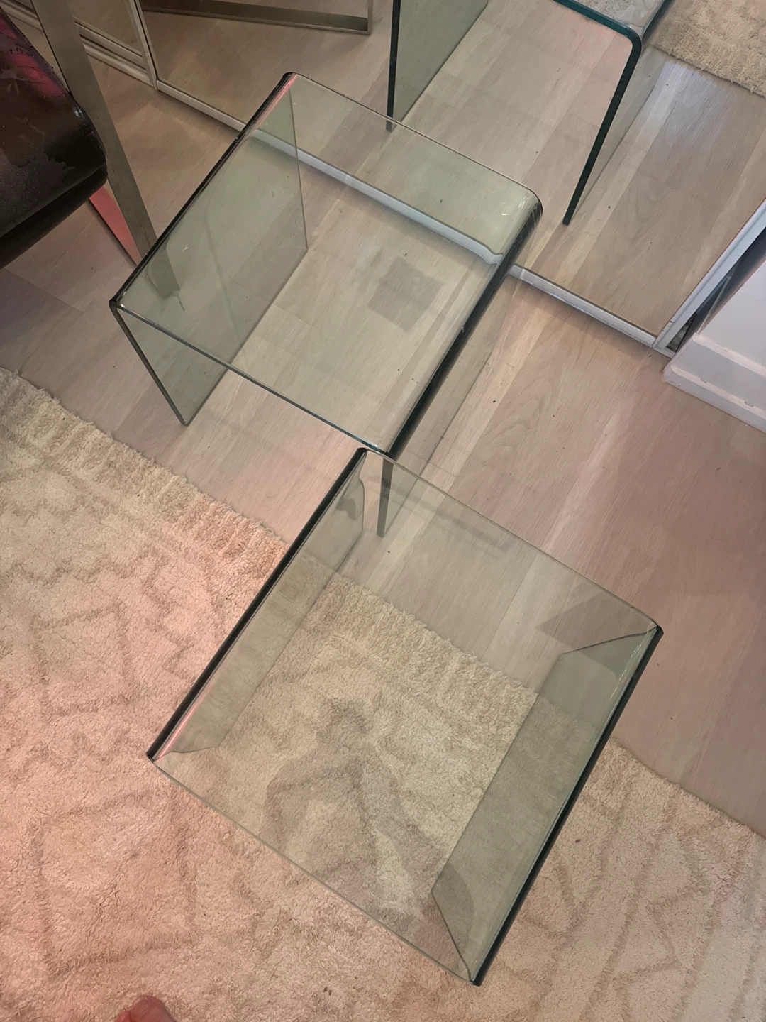 Tempered glass side/ occasional tables