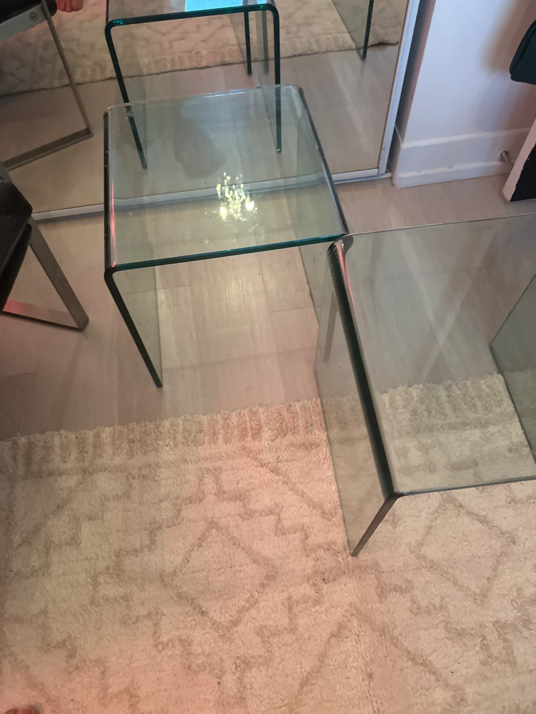 Tempered glass side/ occasional tables - photo 2