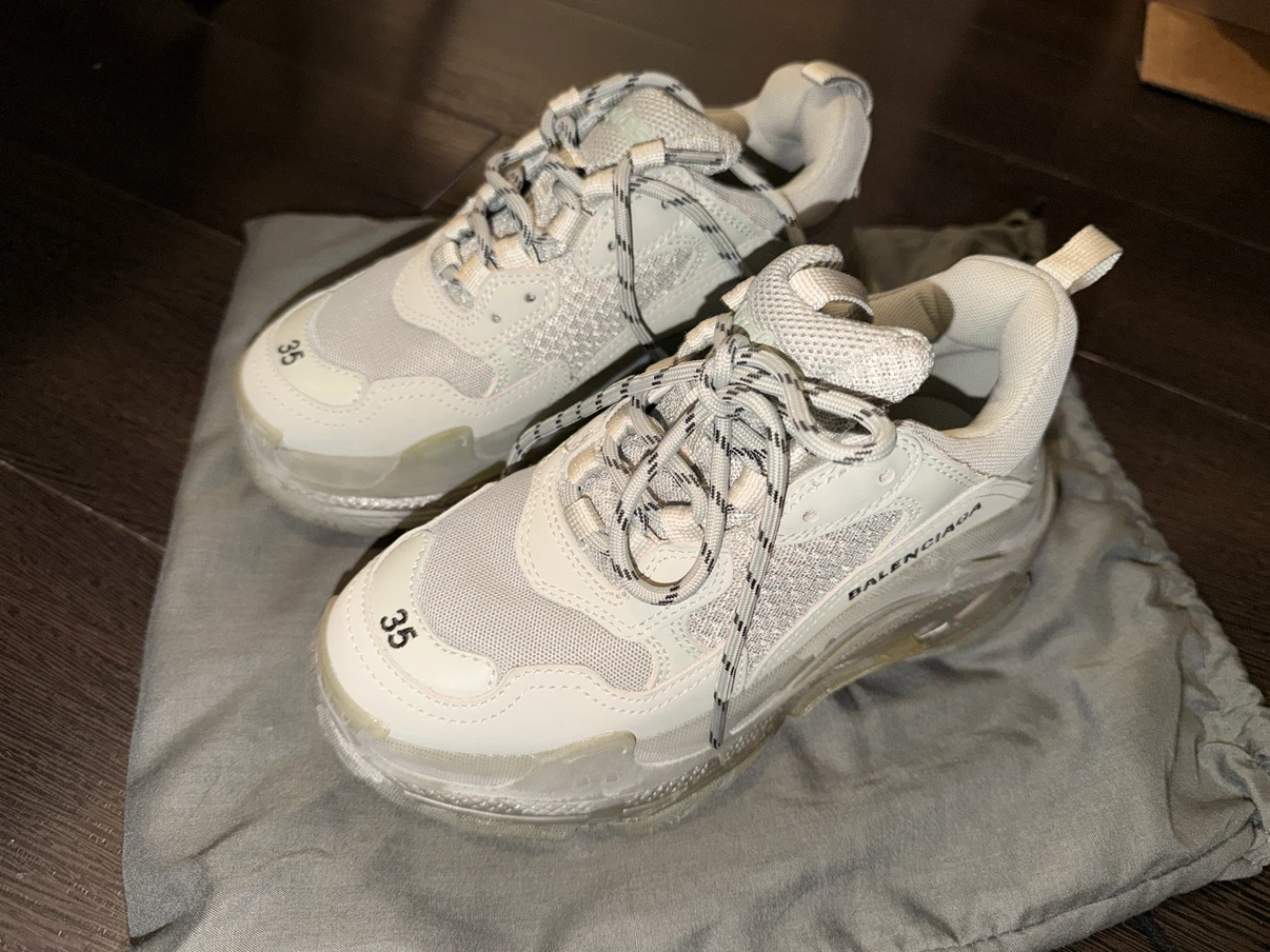 Balenciaga Triple S Sneakers White Size 35