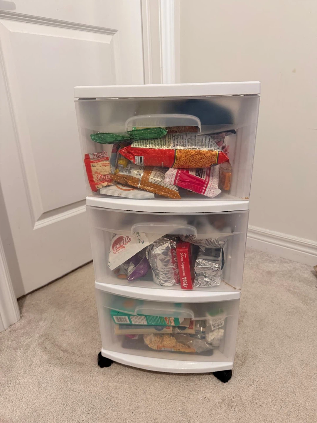 Sterilite 3-Drawer Plastic Storage with Wheels