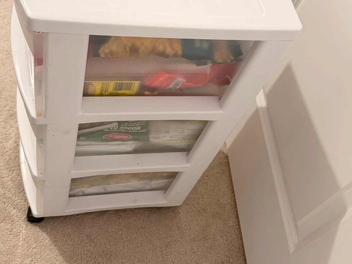 Sterilite 3-Drawer Plastic Storage with Wheels - photo 3