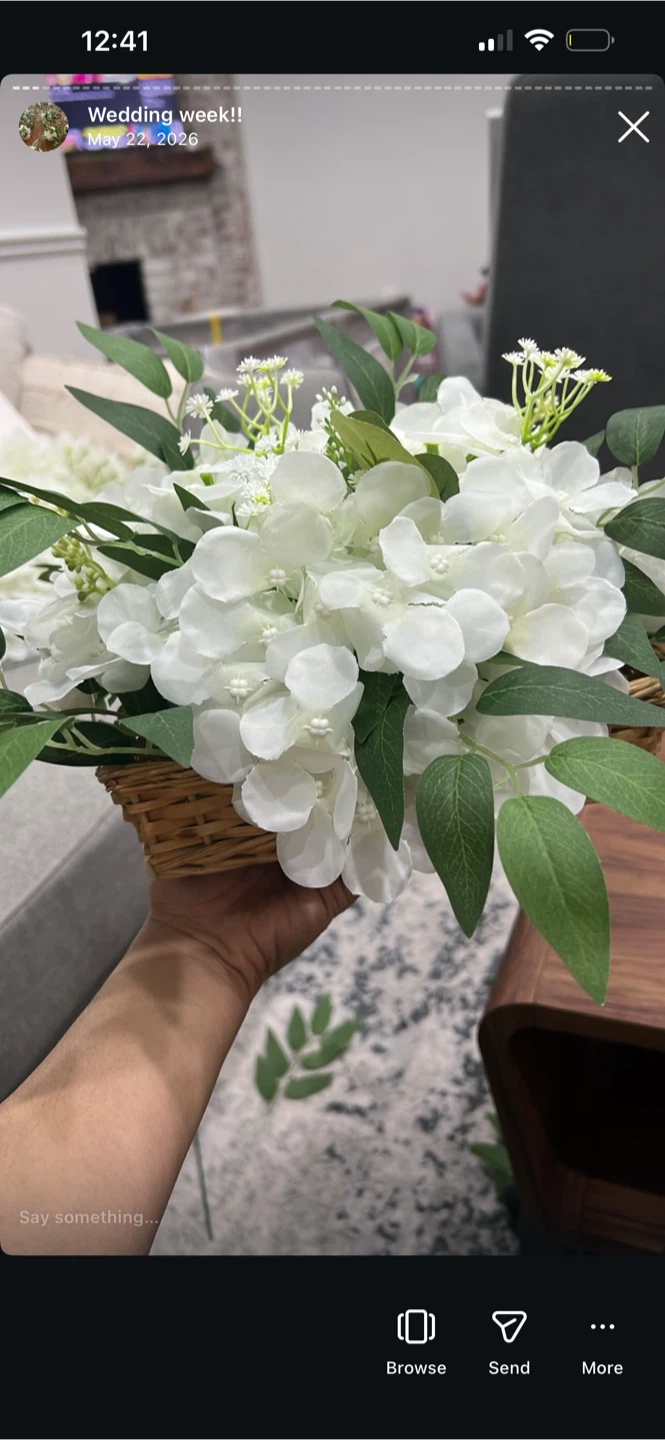 Artificial White Floral Centrepiece - photo 3