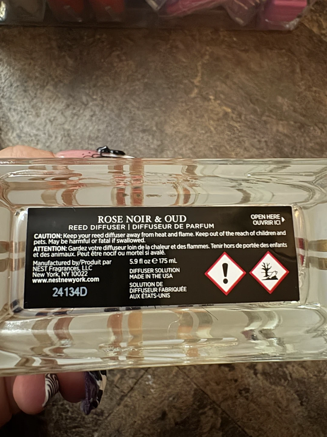 NEST New York Rose Noir & Oud Reed Diffuser - photo 2