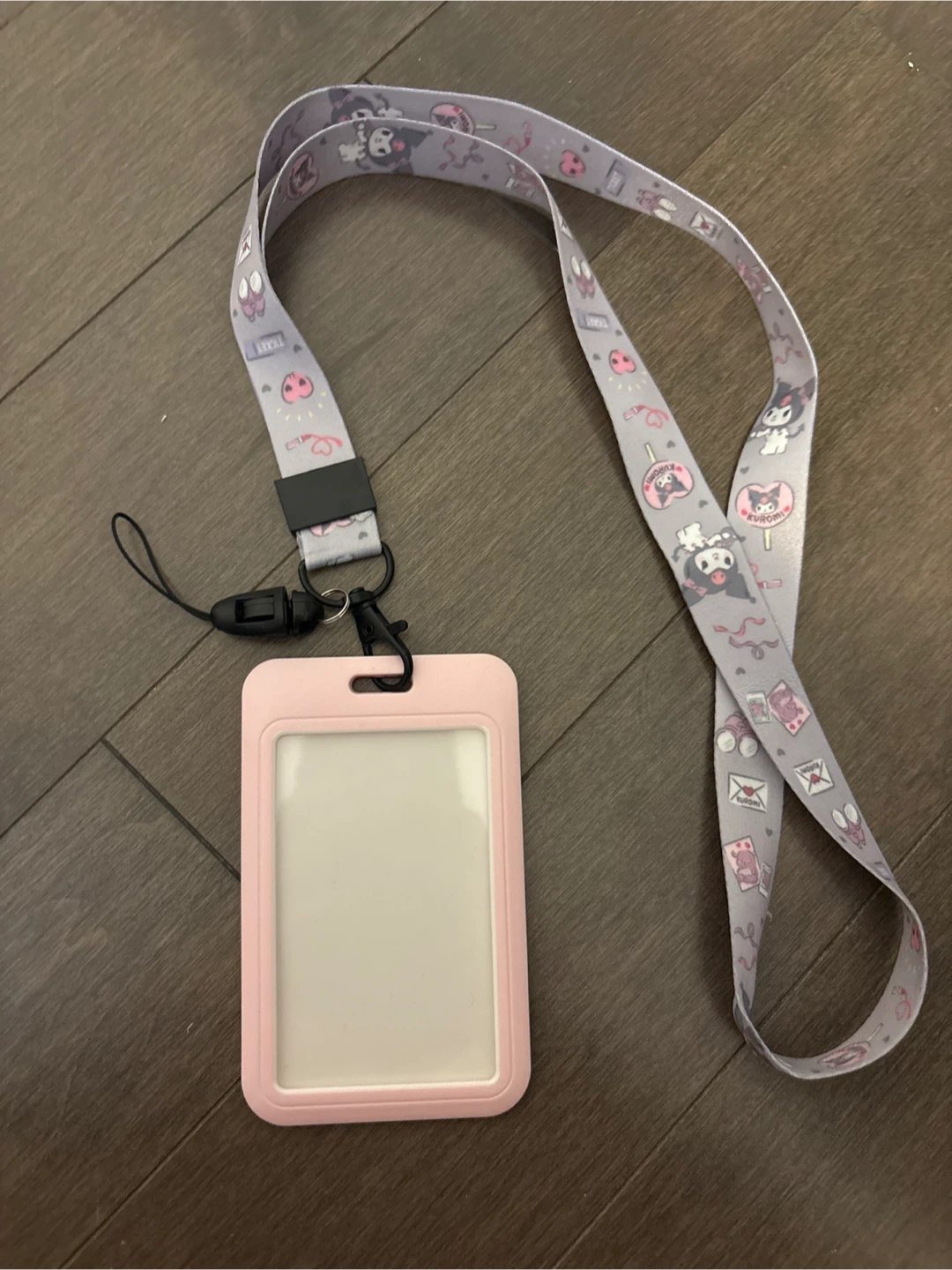 Kuromi Sanrio Lanyard and ID Badge Holder - photo 2
