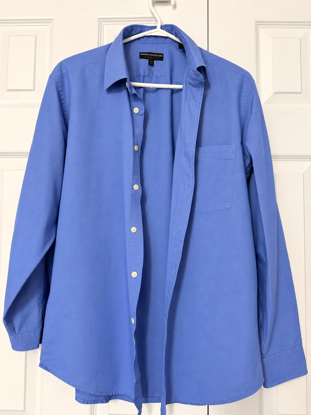 Large  Blue Long Sleeve Shirt