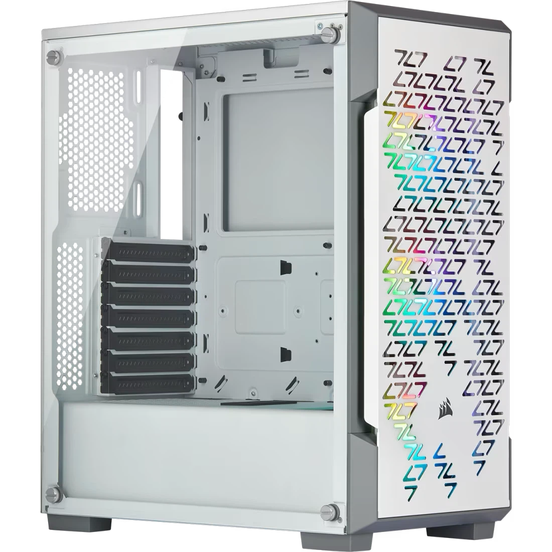 Corsair iCUE 220T RGB Airflow Mid-Tower Gaming Case - White