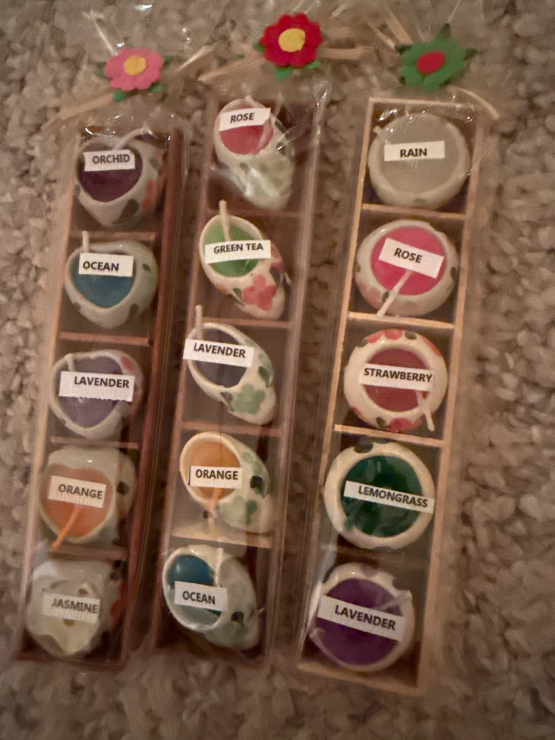 Set of 3  1” Assorted Scented Candles - photo 2