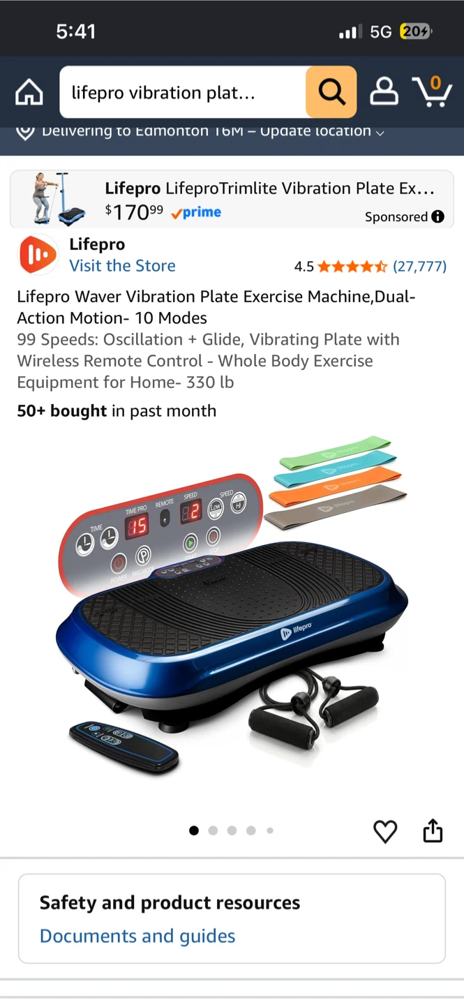 Lifepro Waver Vibration Plate Exercise Machine