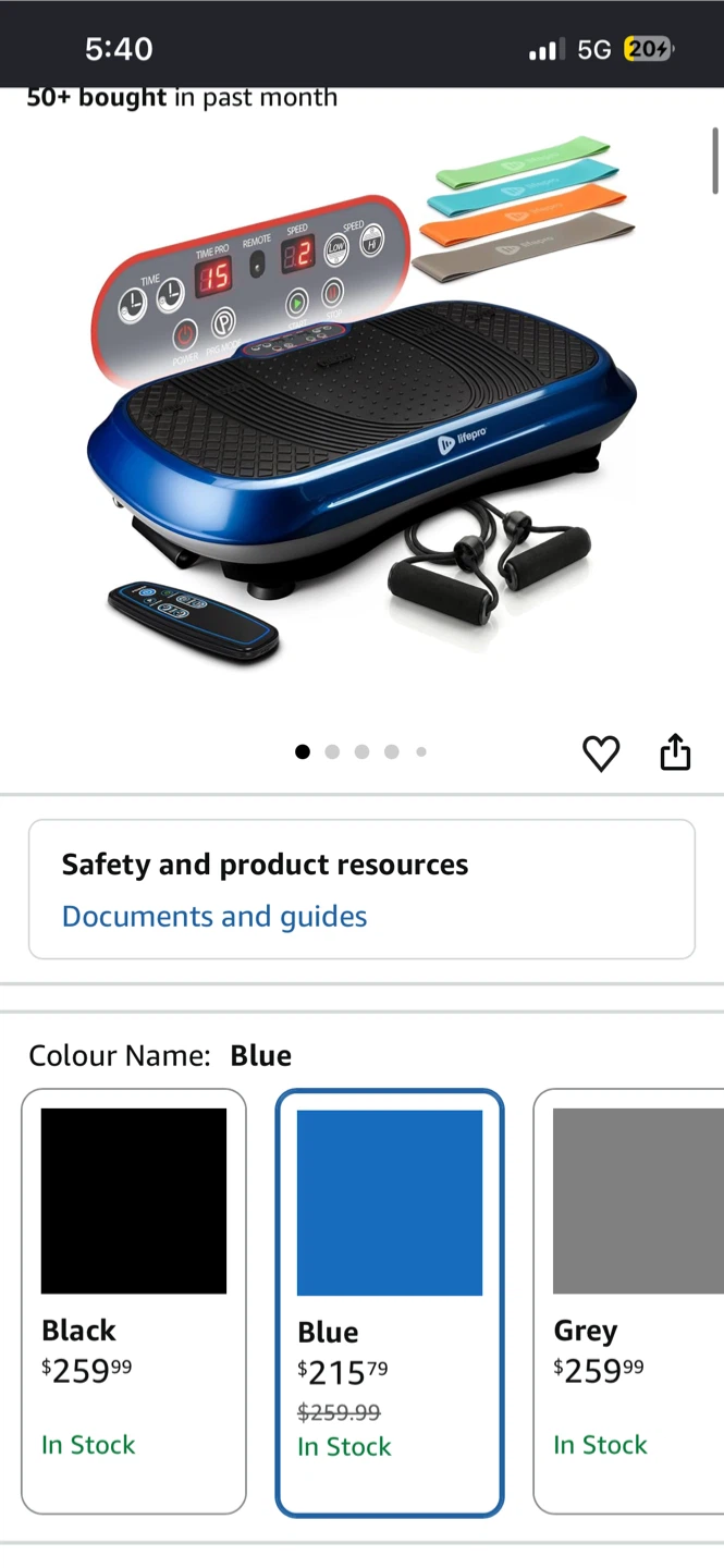 Lifepro Waver Vibration Plate Exercise Machine - photo 2