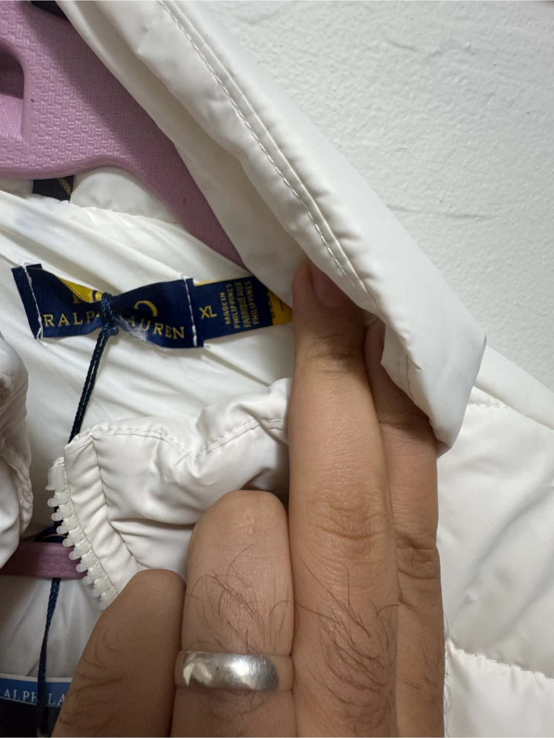 Polo Ralph Lauren White Puffer Jacket L - photo 4