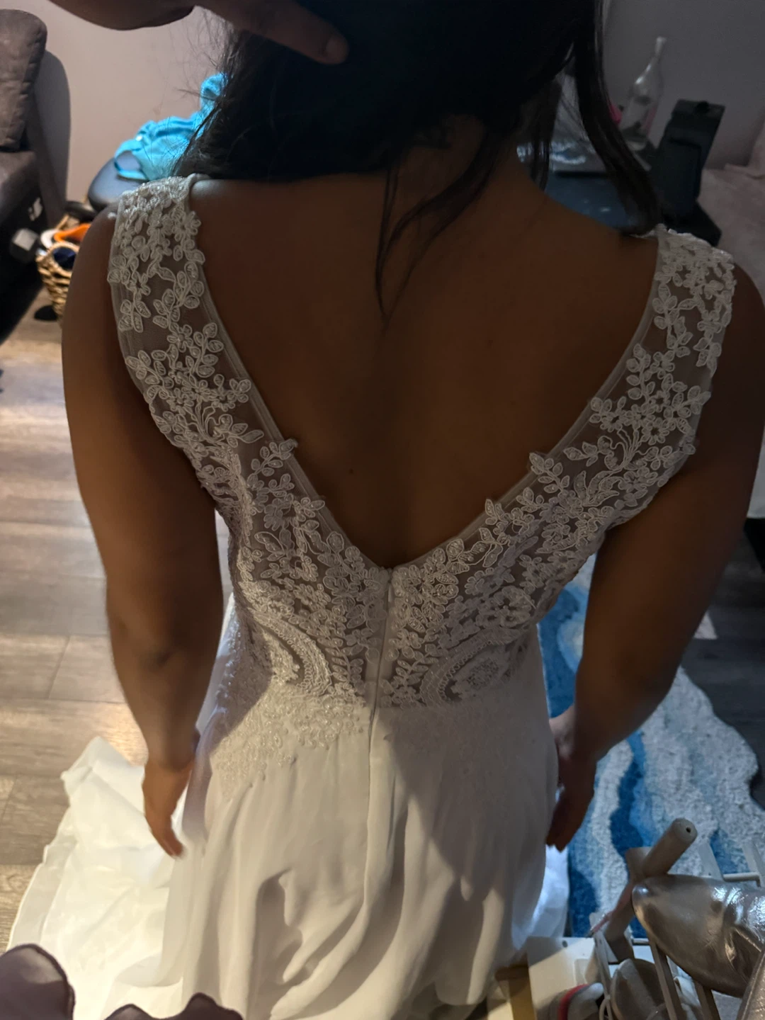 White Lace Wedding Dress - photo 3