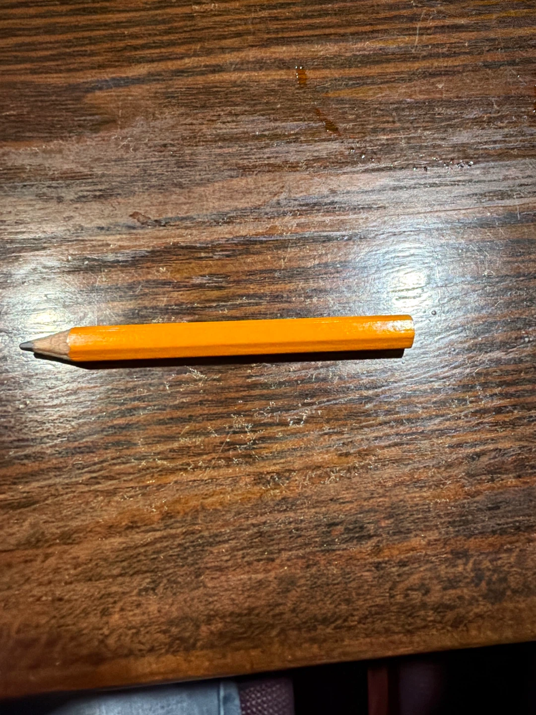 Short Yellow Wood Pencil 🏈