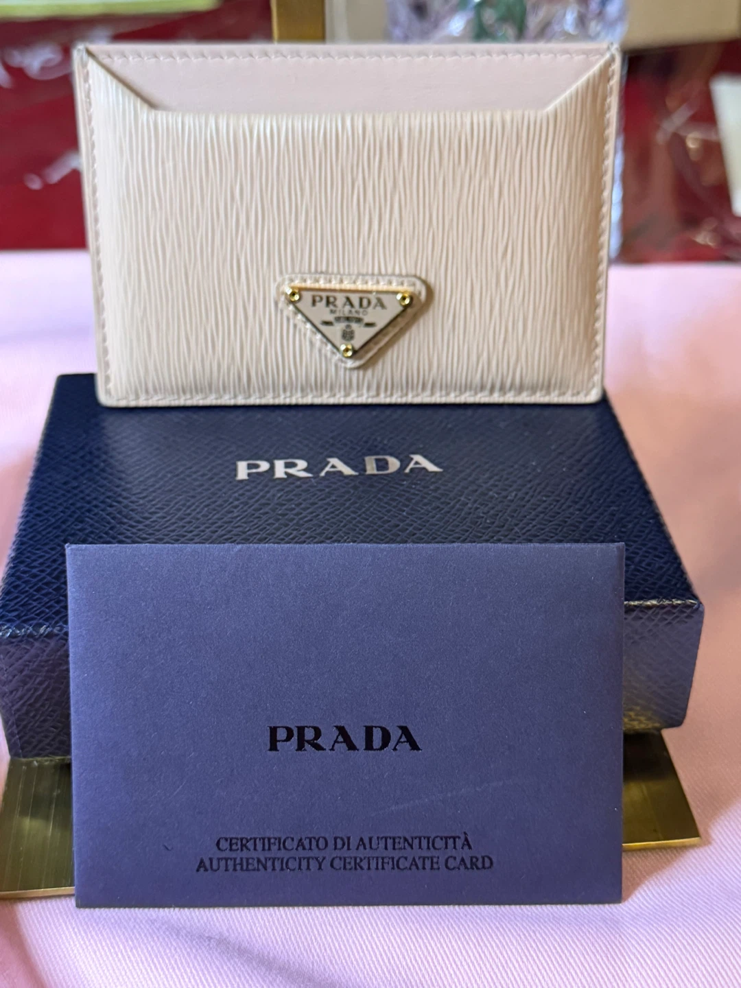 Prada Saffiano Leather Card Holder