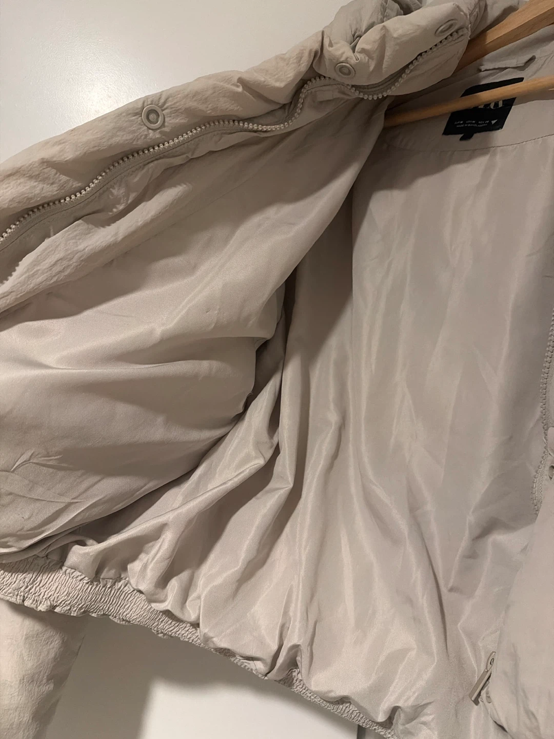 Zara Puffer Jacket Beige Medium - photo 2