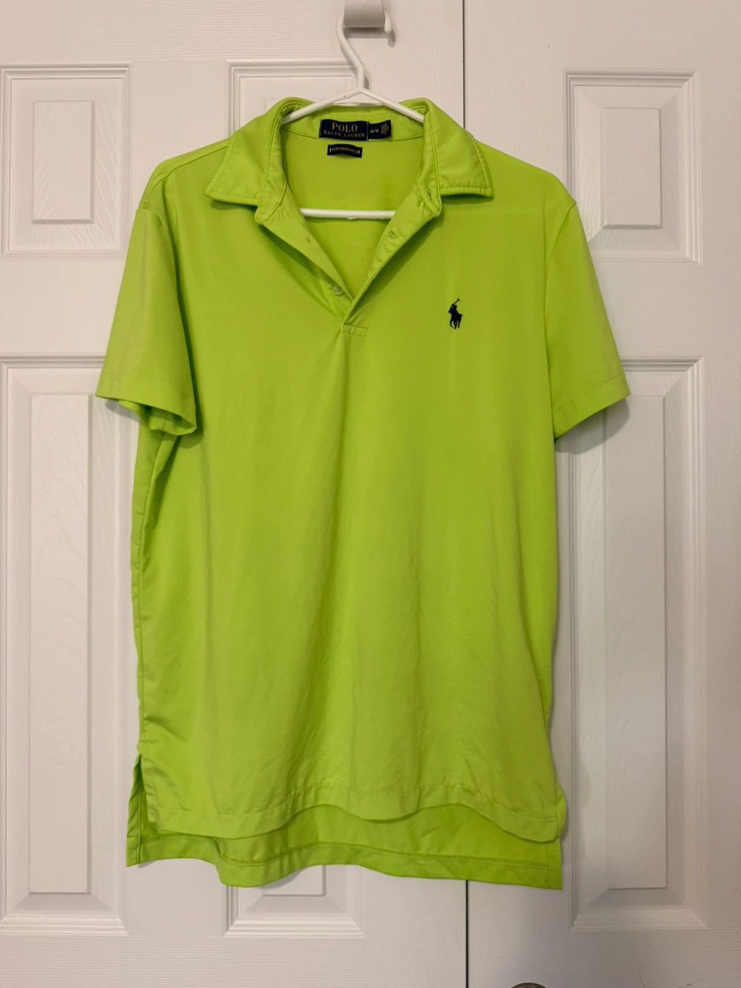 Polo Ralph Lauren Performance Polo Shirt Lime Green M
