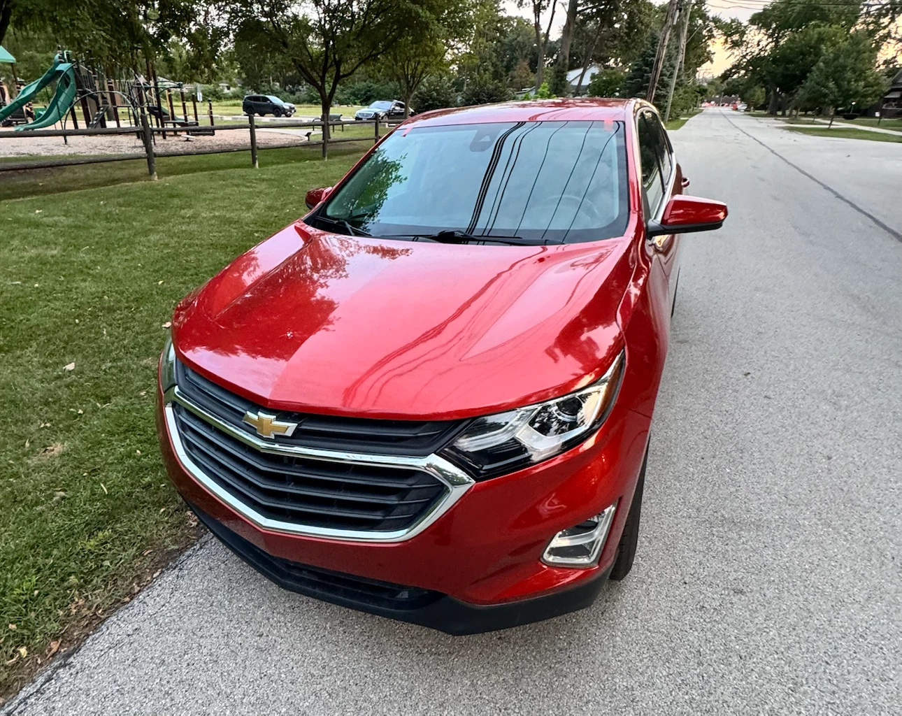 Red Chevrolet Equinox