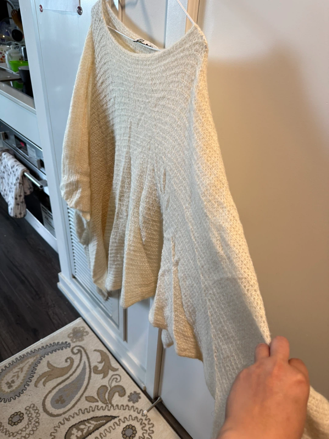 Zara cream open-knit sweater - photo 3