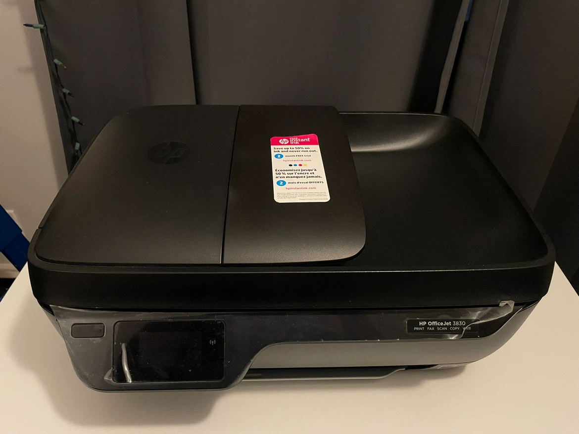 HP OfficeJet 3830 All-in-One Inkjet Printer