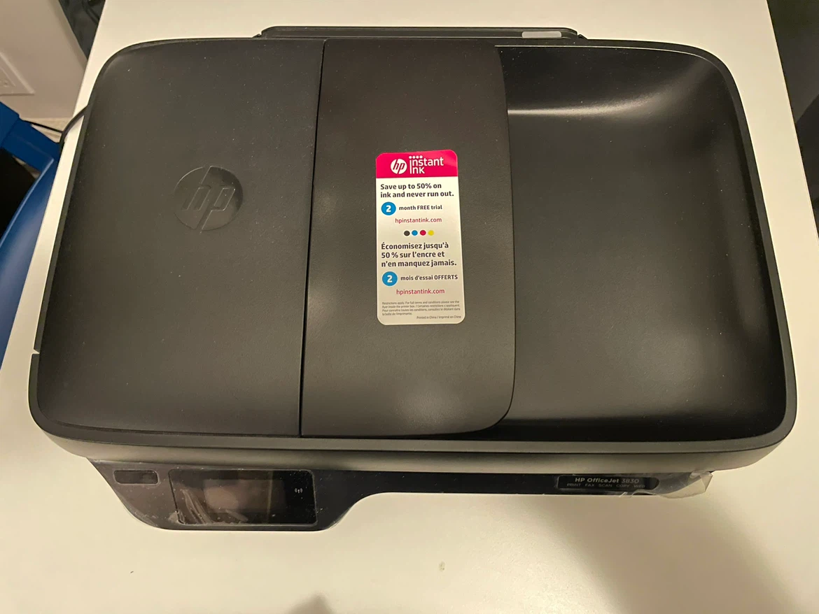 HP OfficeJet 3830 All-in-One Inkjet Printer - photo 2