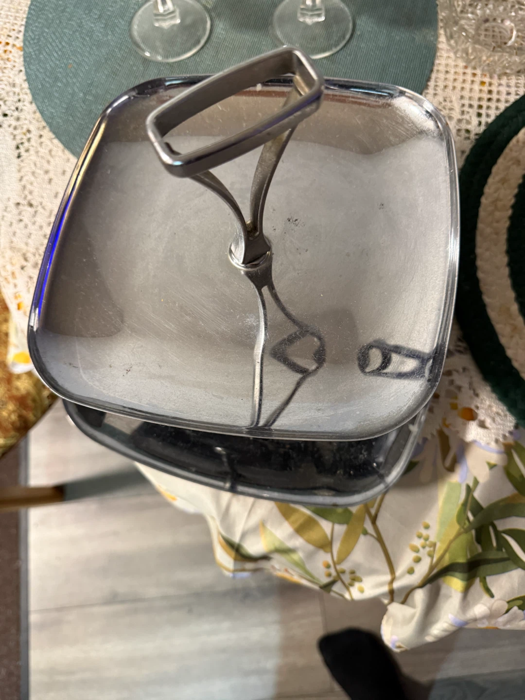 Two-Tier Metal Serving Stand - photo 2