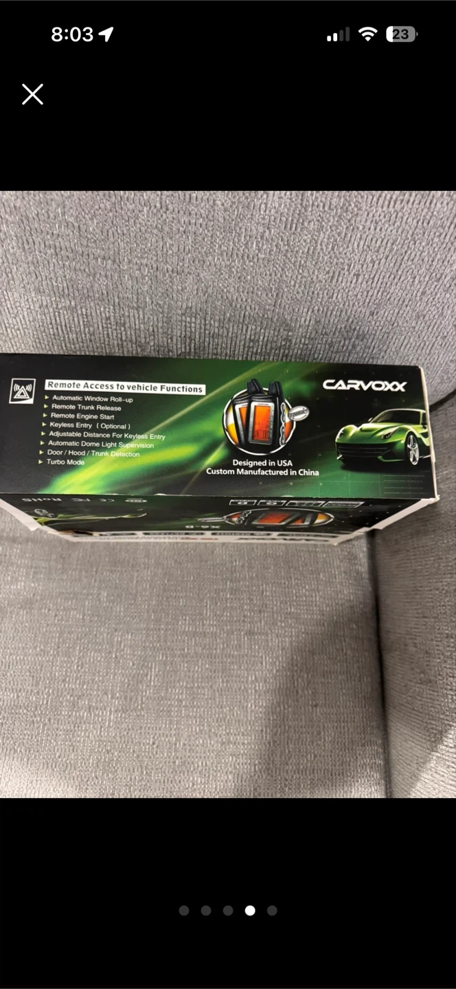 Carvoxx X6-B Two-Way FM Car Alarm & Remote Starter - photo 2