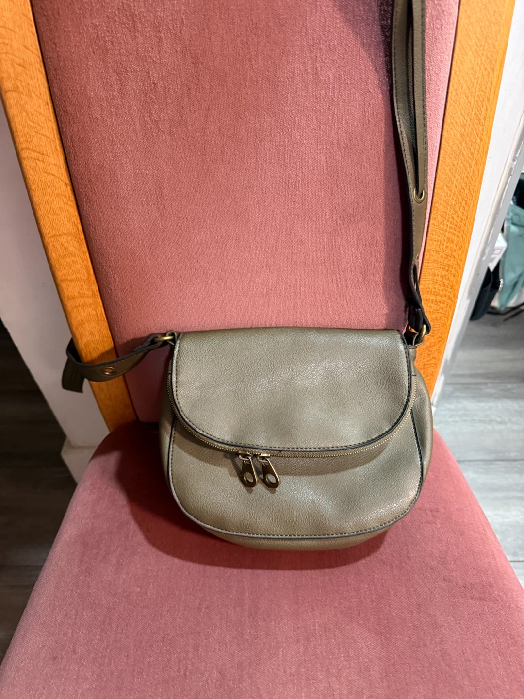 Olive Green Crossbody Bag